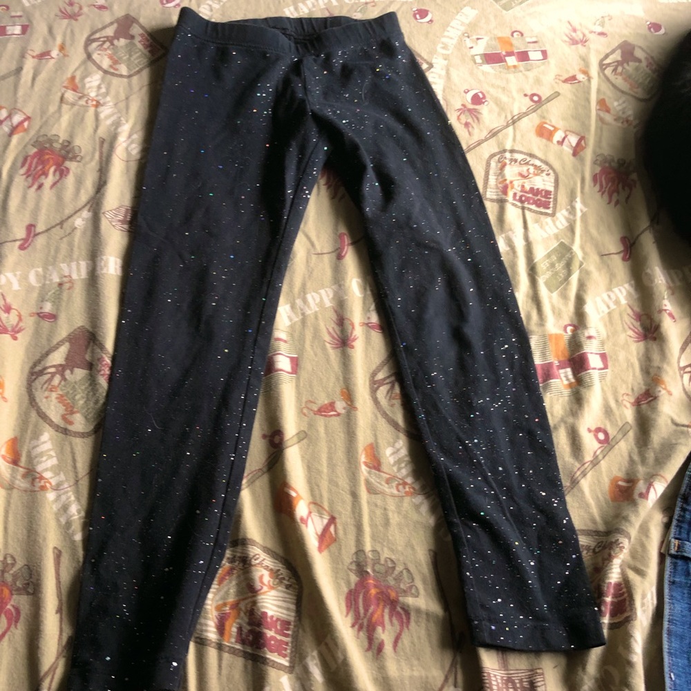 Sparkly kids girls leggings